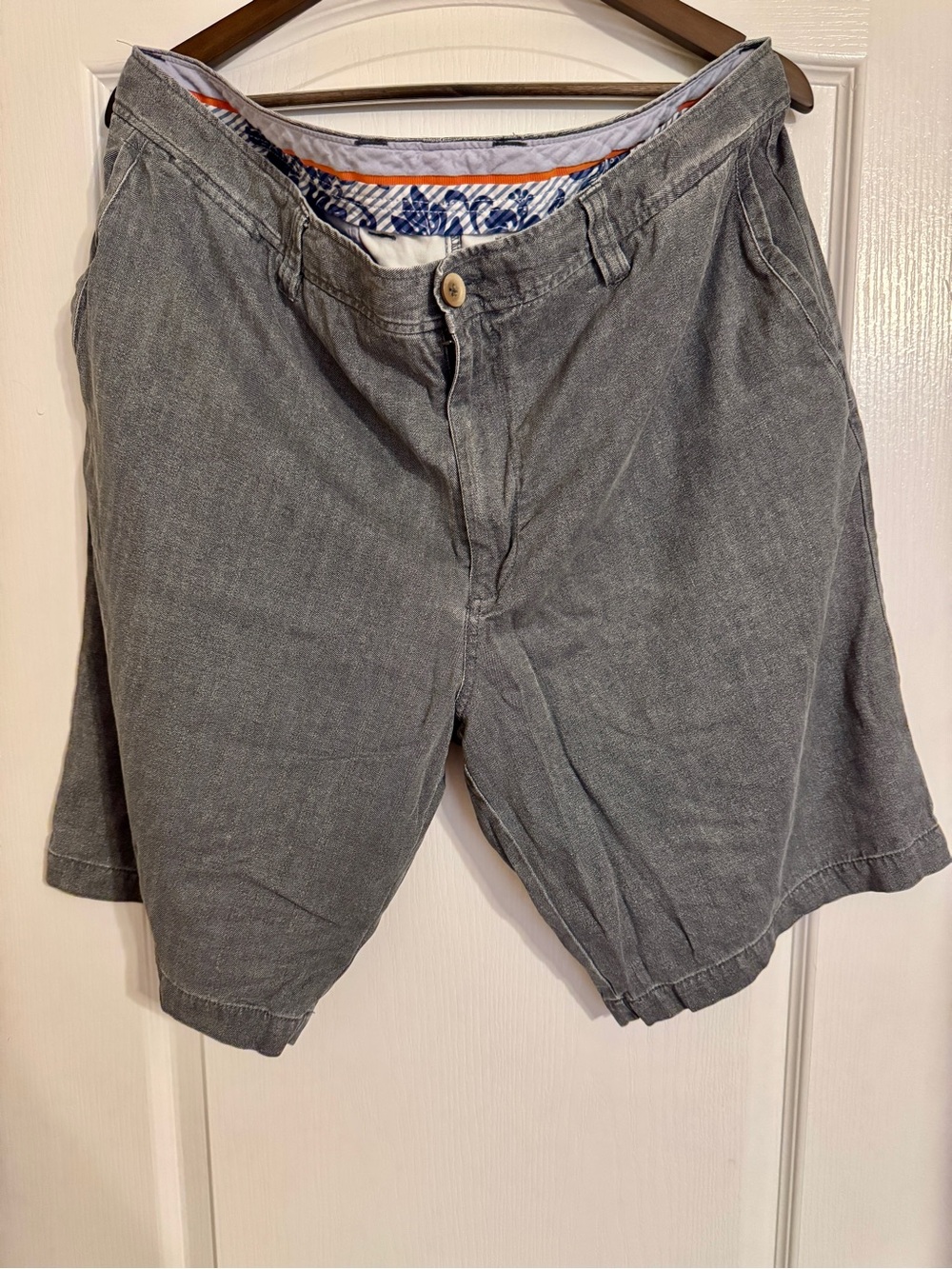 Tommy Bahama Gray Flat Front Men's Shorts